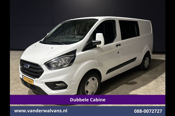 Ford Transit Custom 2.0 TDCI 131pk L2H1 Dubbele Cabine Euro6 Airco | 6-Zits | Navigatie | LED | Apple Carplay | Cruisecontrol Android Auto, Parkeersensoren, Stoelverwarming, Verwarmde voorruit, 2800kg trekvermogen