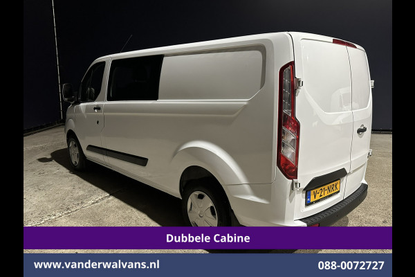 Ford Transit Custom 2.0 TDCI 131pk L2H1 Dubbele Cabine Euro6 Airco | 6-Zits | Navigatie | LED | Apple Carplay | Cruisecontrol Android Auto, Parkeersensoren, Stoelverwarming, Verwarmde voorruit, 2800kg trekvermogen