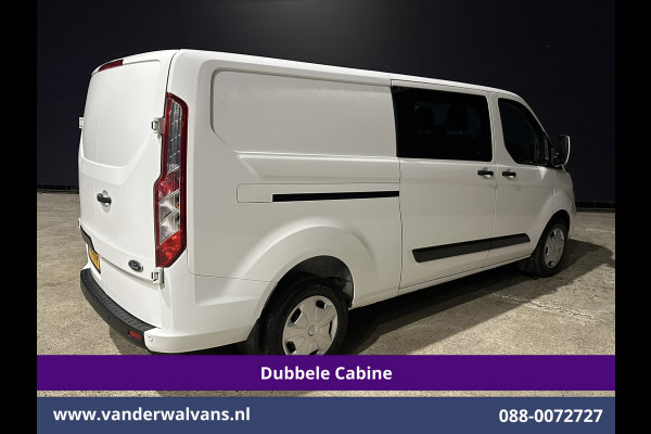 Ford Transit Custom 2.0 TDCI 131pk L2H1 Dubbele Cabine Euro6 Airco | 6-Zits | Navigatie | LED | Apple Carplay | Cruisecontrol Android Auto, Parkeersensoren, Stoelverwarming, Verwarmde voorruit, 2800kg trekvermogen