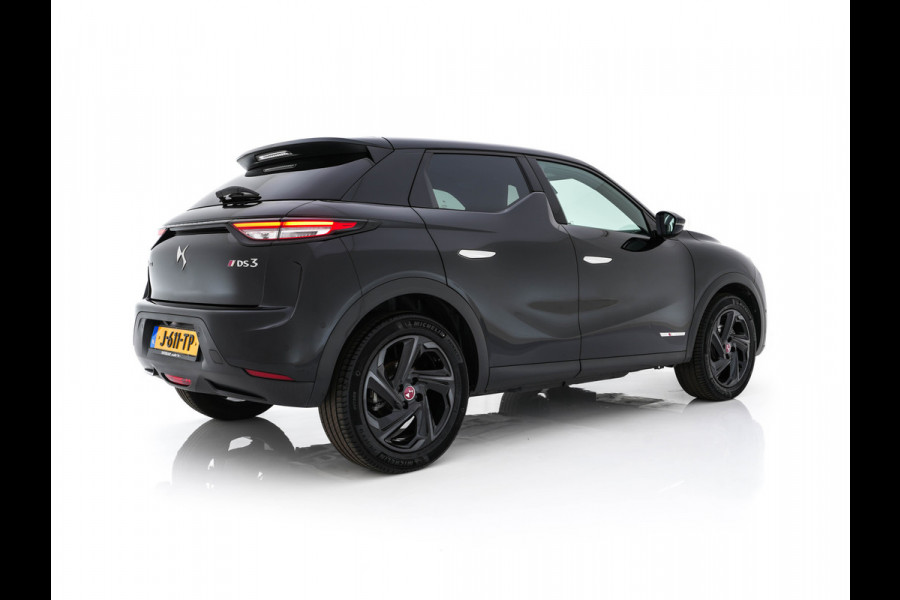 DS DS 3 Crossback E-Tense Performance Line+ 50 kWh [ 3-Fase ] {SOH-90%} (INCL-BTW) *LEATHER-FABRIC | MATRIX-LED | ADAPTIVE-CRUISE | DIGI-COCKPIT | HEATED-SPORTSEATS | CAMERA | KEYLESS | NAVI-FULLMAP | DAB+ | ECC | PDC | PRIVACY-GLASS | 18''ALU*