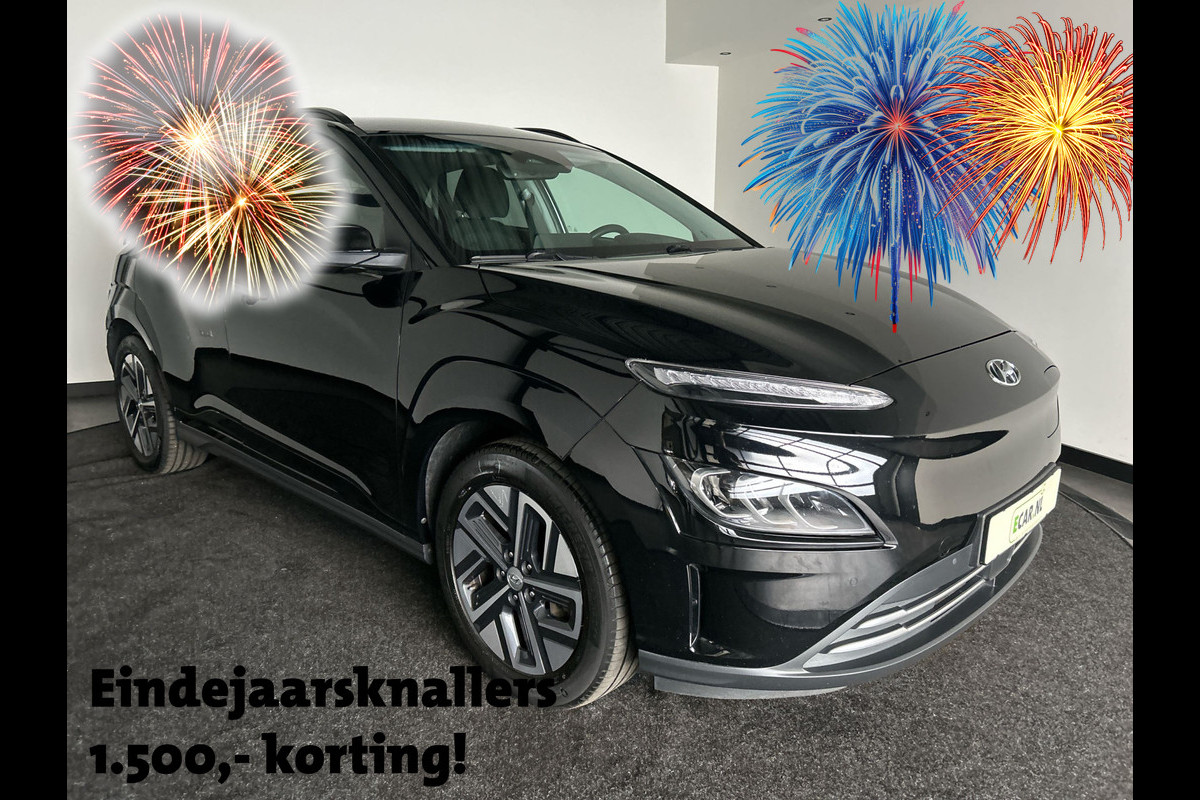 Hyundai Kona Comfort Smart 64.8 kWh | Warmtepomp | Head-up display | Trekhaak | Voorzetels en stuur verwarmbaar | Soh (batterijcheck) 95,2 %