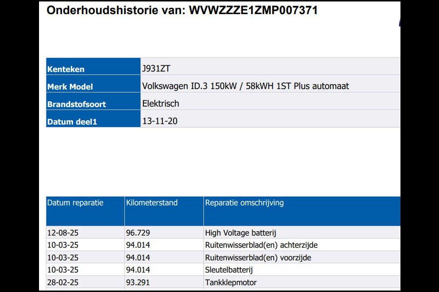 Volkswagen ID.3 First Plus 58 kWh / Trekhaak / Pdc.+Camera / Airco-ecc./ Navigatie / Xenon / Stoelverwarming / Apk 11-2026