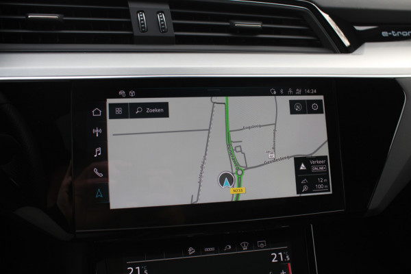 Audi e-tron Sportback 50 quattro S edition 71 kWh / SOH 94,4% / Trekhaak / Panoramadak / Camera / Luchtvering / 20'' / Leder&Alcantara / DAB / ACC / Navigatie / Stoelverwarming