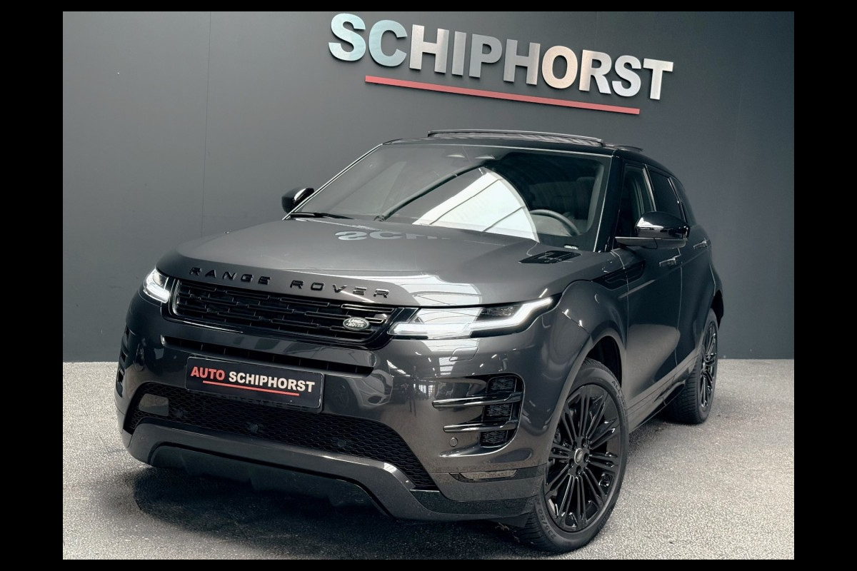 Land Rover Range Rover Evoque P270e Dynamic SE Carpathian Grey Black Pack Panodak ACC Meridian SoundStoel+Stuurverwarming