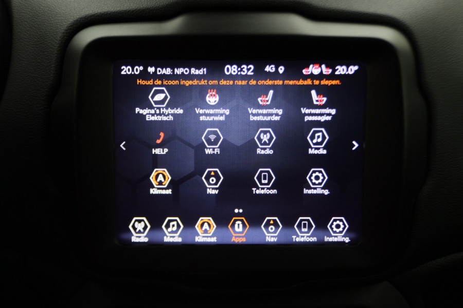 Jeep Renegade 4xe 240 Plug-in Hybrid Electric S Camera, Apple Carplay, ACC, Keyless, Dodehoeksensor, 19"