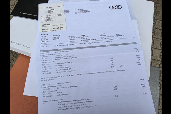 Audi RS3 Sportback 2.5 TFSI RS3 / Pano / B&O / Matrix LED / Dealer onderhouden / Full options / HUD / RS Zetels / GPS Track&Trace