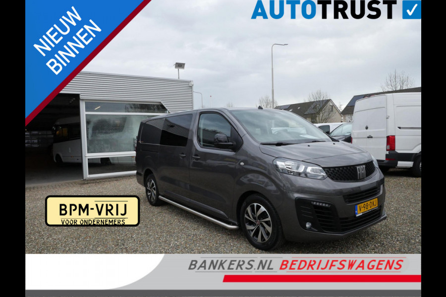 Fiat Scudo 2.0 MultiJet 145PK, L3, Dubbel cabine, Airco, Automaat, Marge-auto