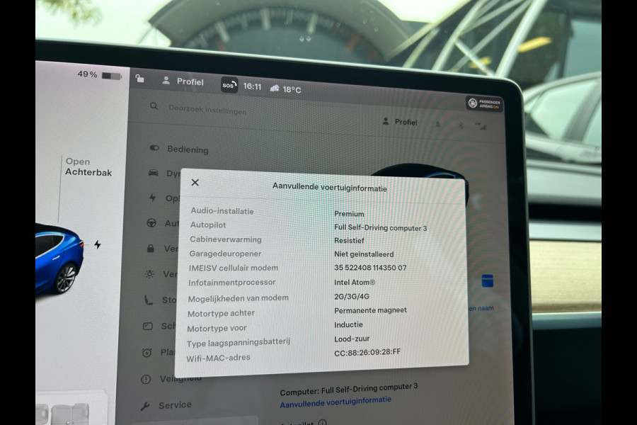 Tesla Model 3 Long Range AWD 75 kWh 88% SOH Trekhaak (fiets) Rijklaarprijs!