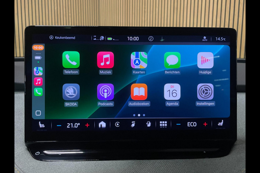 Škoda ENYAQ iV 80|GROTE ACCU|93%SOH|PANO|LEDER|ANDROID/APPLE CARPLAY|CAMERA|NAVI|STOEL+STUURVERWARMING|NL-AUTO|NAP|1e EIG|IN.BTW|
