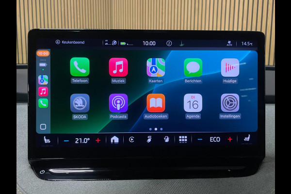 Škoda ENYAQ iV 80|GROTE ACCU|93%SOH|PANO|LEDER|ANDROID/APPLE CARPLAY|CAMERA|NAVI|STOEL+STUURVERWARMING|NL-AUTO|NAP|1e EIG|IN.BTW|