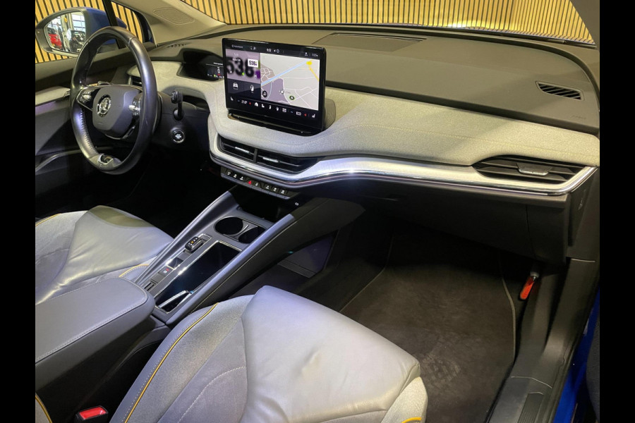 Škoda ENYAQ iV 80|GROTE ACCU|93%SOH|PANO|LEDER|ANDROID/APPLE CARPLAY|CAMERA|NAVI|STOEL+STUURVERWARMING|NL-AUTO|NAP|1e EIG|IN.BTW|
