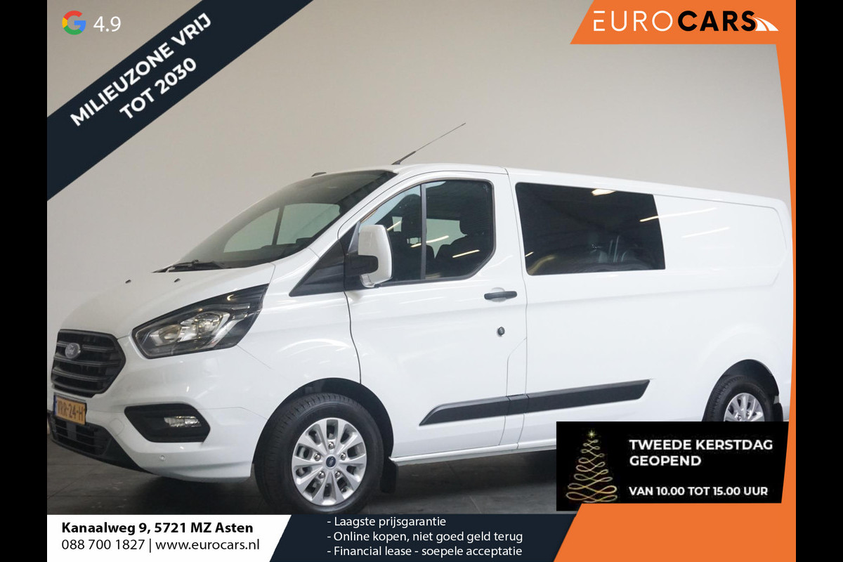 Ford Transit Custom 300 2.0 TDCI L2H1 Trend Dubbele Cabine Airco| Bluetooth| Navi| Trekhaak|