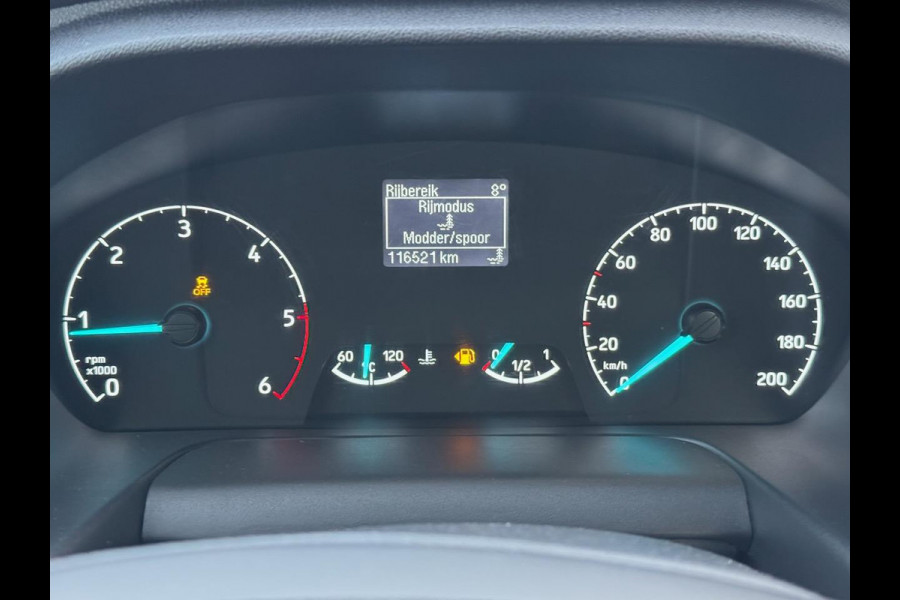 Ford Transit 350 2.0 TDCI 131pk L3 AWD 4x4 Pick-up | Trekhaak 2800KG | 3.66m laadbak | Airco | Cruise | Bluetooth | 1179KG laden