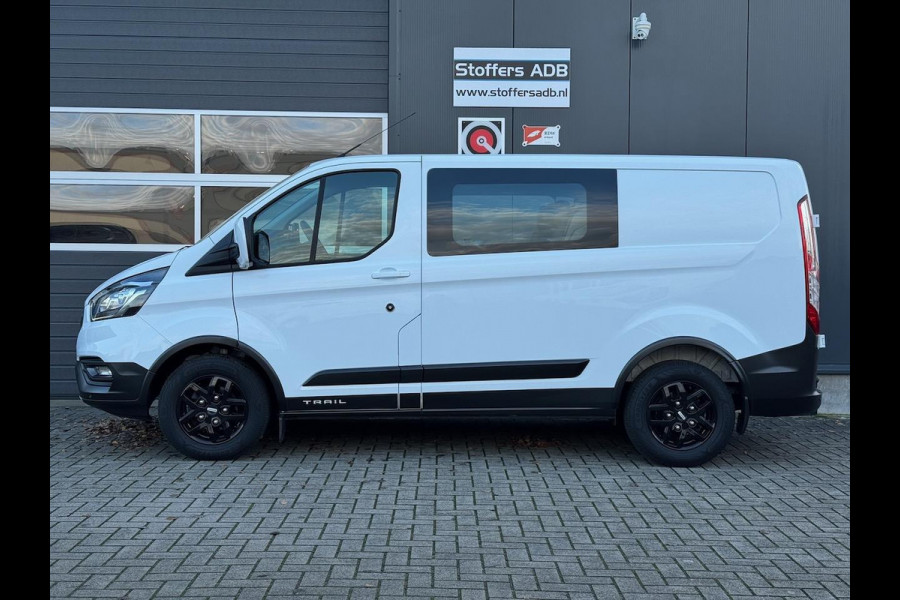 Ford Transit Custom 2.0 TDCI 130pk L1H1 DC Trail | Trekhaak | Navi | Leder | Camera | Winterpack | CarPlay | DAB | 16 inch | 6pers