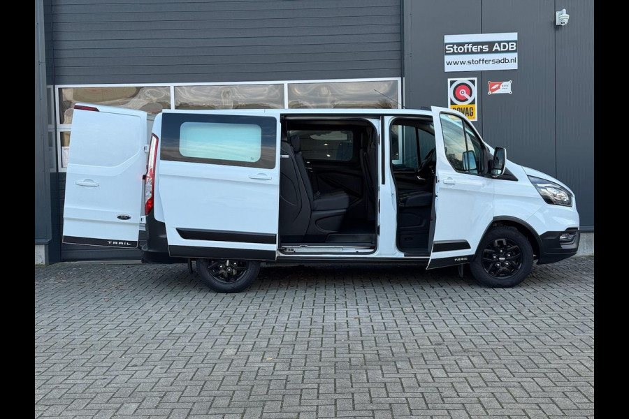 Ford Transit Custom 2.0 TDCI 130pk L1H1 DC Trail | Trekhaak | Navi | Leder | Camera | Winterpack | CarPlay | DAB | 16 inch | 6pers