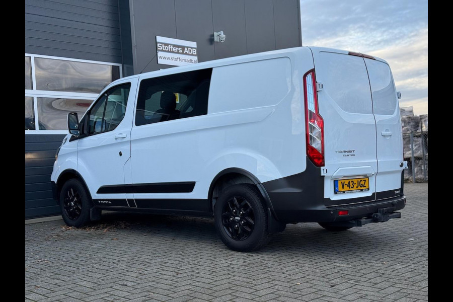 Ford Transit Custom 2.0 TDCI 130pk L1H1 DC Trail | Trekhaak | Navi | Leder | Camera | Winterpack | CarPlay | DAB | 16 inch | 6pers