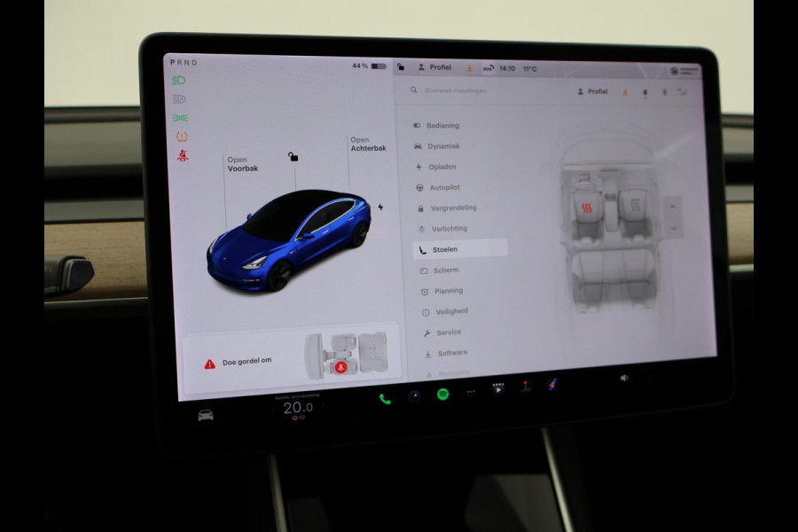 Tesla Model 3 60 kWh RWD *BTW* + LEDER | AUTOPILOT | PANORAMA | 3 CAMERA'S | PRIVACY GLASS