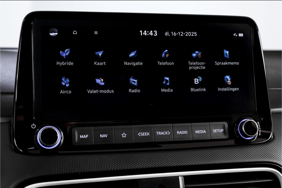 Hyundai Kona 1.6 GDI HEV Comfort - Automaat | Cruise | PDC | Camera | NAV + App. Connect | ECC | Afn. Trekhaak | DAB | LM 16" |