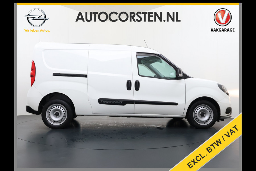Fiat Doblò Cargo Trekking 1.6JTD 105PK L2H1 3-Peroons Airco Navi* Apple Carplay Android Auto Bluetooth S Trekking Euro 6 Betonplex Vloer Wandbetimmering Schuifdeur Origineel Nederlandse Auto 984kg laadvermogen! 1300kg trekvermogen!