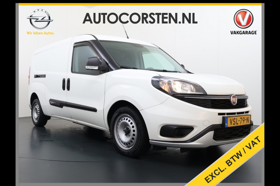 Fiat Doblò Cargo Trekking 1.6JTD 105PK L2H1 3-Peroons Airco Navi* Apple Carplay Android Auto Bluetooth S Trekking Euro 6 Betonplex Vloer Wandbetimmering Schuifdeur Origineel Nederlandse Auto 984kg laadvermogen! 1300kg trekvermogen!