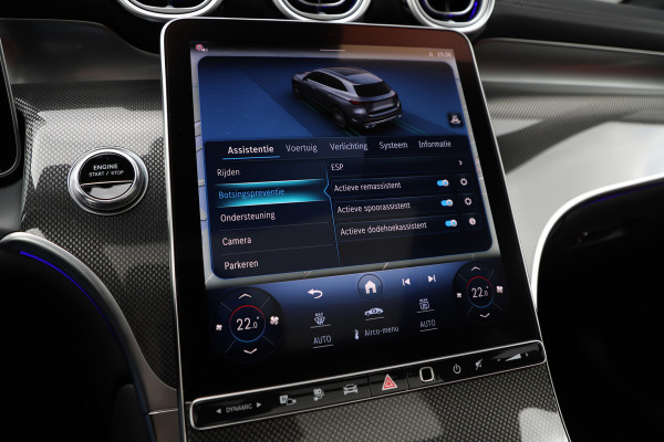 Mercedes-Benz GLC 300e AMG 4-Matic | 313PK | Achterasbesturing | Luchtvering | Head-up | Pano | Keyles-go | Sfeerverlichting | Distronic | Burmest