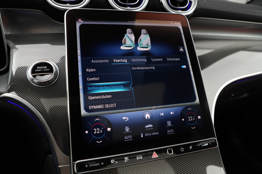 Mercedes-Benz GLC 300e AMG 4-Matic | 313PK | Achterasbesturing | Luchtvering | Head-up | Pano | Keyles-go | Sfeerverlichting | Distronic | Burmest