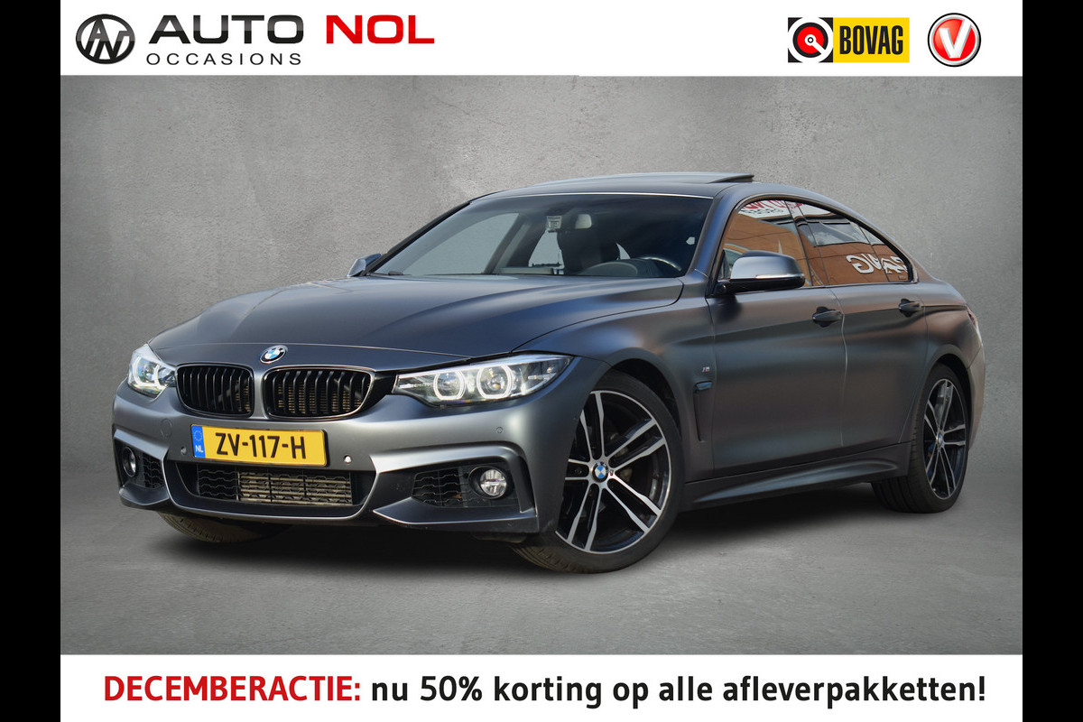 BMW 4 Serie Gran Coupé 418i High Executive | M-Sport | CarPlay | Schuifdak | Leer | Stoelverw.