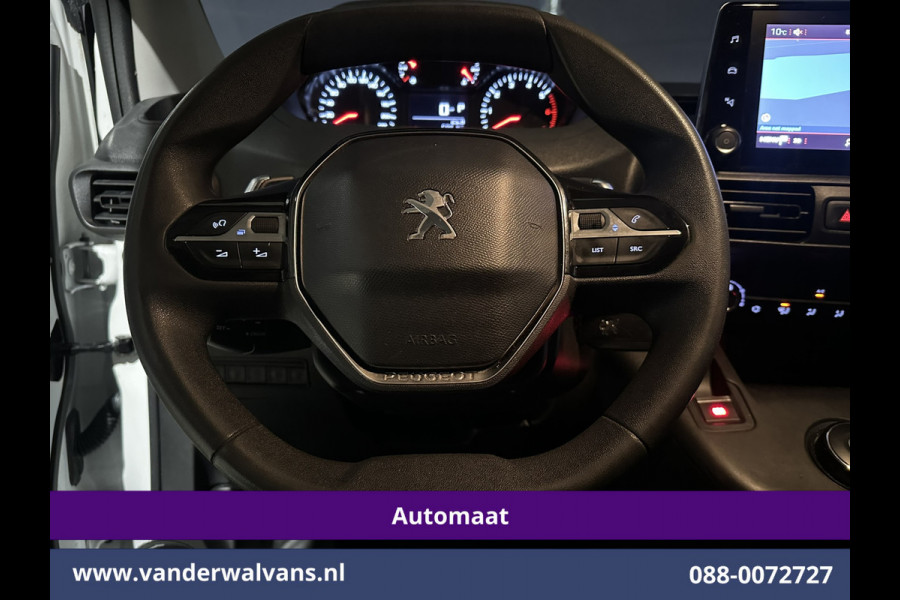 Peugeot Partner 1.5 BlueHDI 131pk Automaat L1H1 Euro6 Airco | 3-Zits | Navigatie | Apple Carplay Android Auto, Parkeersensoren