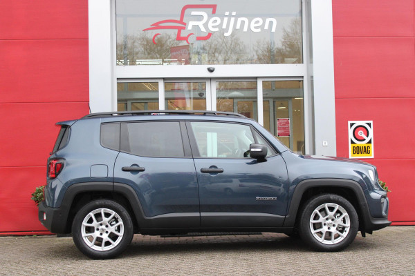 Jeep Renegade 1.5T 130PK e-Hybrid ALTITUDE | DRAADLOZE APPLE CARPLAY/ANDROID AUTO | PANORAMISCH SCHUIF/KANTEL DAK | FULL LED KOPLAMPEN | DODEHOEK DETECTIE | ADAPTIVE CRUISE CONTROL | LICHTMETALEN VELGEN 17" | ACHTERUITRIJ CAMERA | DAB+ RADIO | NAVIGATIE | PARKEERSENSOREN VOOR + ACHTER | AUTOMATISCH INPARKEREN | KEYLESS ENTRY/START | GETINTE RUITEN |