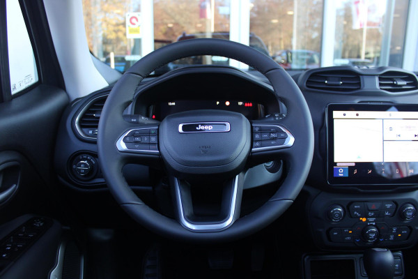 Jeep Renegade 1.5T 130PK e-Hybrid ALTITUDE | DRAADLOZE APPLE CARPLAY/ANDROID AUTO | PANORAMISCH SCHUIF/KANTEL DAK | FULL LED KOPLAMPEN | DODEHOEK DETECTIE | ADAPTIVE CRUISE CONTROL | LICHTMETALEN VELGEN 17" | ACHTERUITRIJ CAMERA | DAB+ RADIO | NAVIGATIE | PARKEERSENSOREN VOOR + ACHTER | AUTOMATISCH INPARKEREN | KEYLESS ENTRY/START | GETINTE RUITEN |