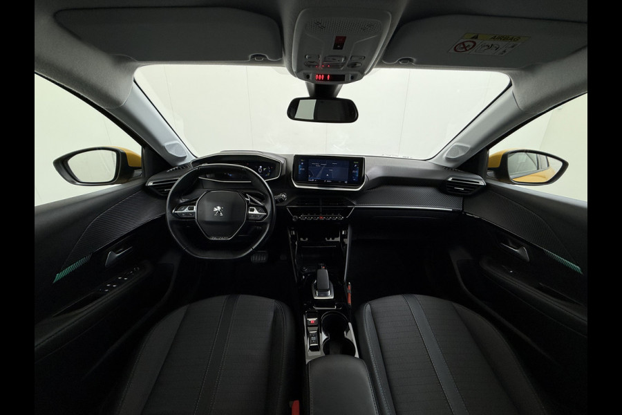 Peugeot e-208 EV 50kWh Navi 360°Camera Apple Carplay Android 1/2 Leer Ecc Cruise Control Allure SOH 90% Lmv 16" Led lane Assist DAB Bluetooth Regen-Lichtsensor Isofix Keyless 1e Eigenaar Origineel Nederlandse Auto