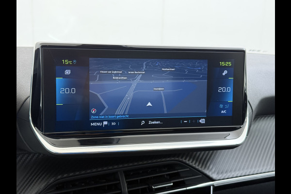 Peugeot e-208 EV 50kWh Navi 360°Camera Apple Carplay Android 1/2 Leer Ecc Cruise Control Allure SOH 90% Lmv 16" Led lane Assist DAB Bluetooth Regen-Lichtsensor Isofix Keyless 1e Eigenaar Origineel Nederlandse Auto