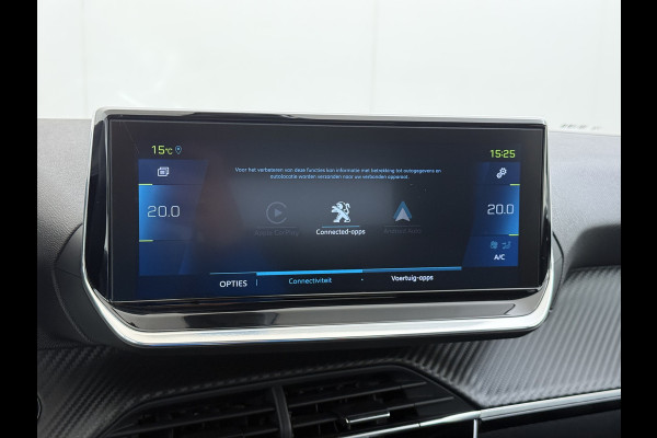 Peugeot e-208 EV 50kWh Navi 360°Camera Apple Carplay Android 1/2 Leer Ecc Cruise Control Allure SOH 90% Lmv 16" Led lane Assist DAB Bluetooth Regen-Lichtsensor Isofix Keyless 1e Eigenaar Origineel Nederlandse Auto