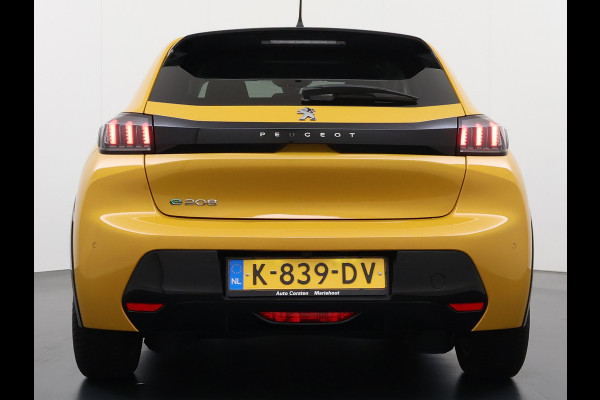 Peugeot e-208 EV 50kWh Navi 360°Camera Apple Carplay Android 1/2 Leer Ecc Cruise Control Allure SOH 90% Lmv 16" Led lane Assist DAB Bluetooth Regen-Lichtsensor Isofix Keyless 1e Eigenaar Origineel Nederlandse Auto