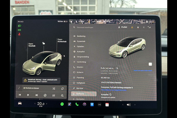 Tesla Model 3 Long Range AWD 75 kWh SOH 87% / NAP / STOELVERWARMING