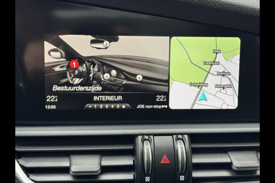 Alfa Romeo Giulia 2.0T Super Squadra Tuning 300+ PK Cruise Climate Leer Stoel- stuurverwarming Apple / Android Navi Camera Pano