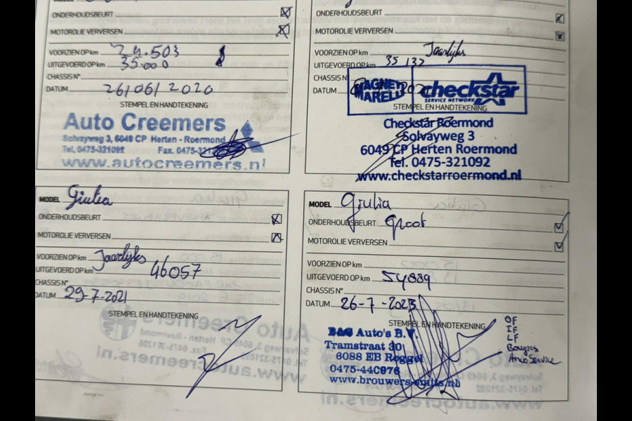 Alfa Romeo Giulia 2.0T Super Squadra Tuning 300+ PK Cruise Climate Leer Stoel- stuurverwarming Apple / Android Navi Camera Pano