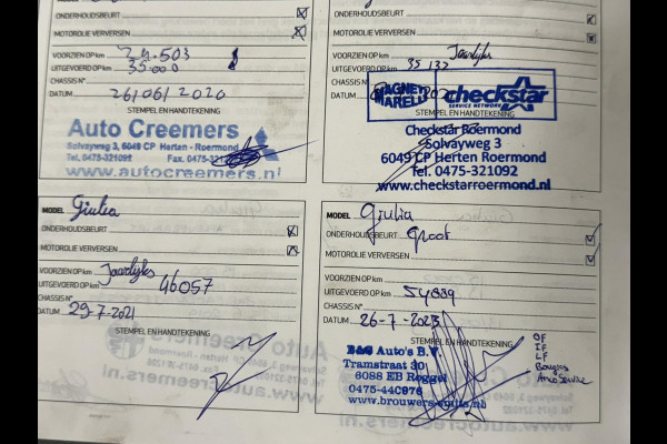 Alfa Romeo Giulia 2.0T Super Squadra Tuning 300+ PK Cruise Climate Leer Stoel- stuurverwarming Apple / Android Navi Camera Pano