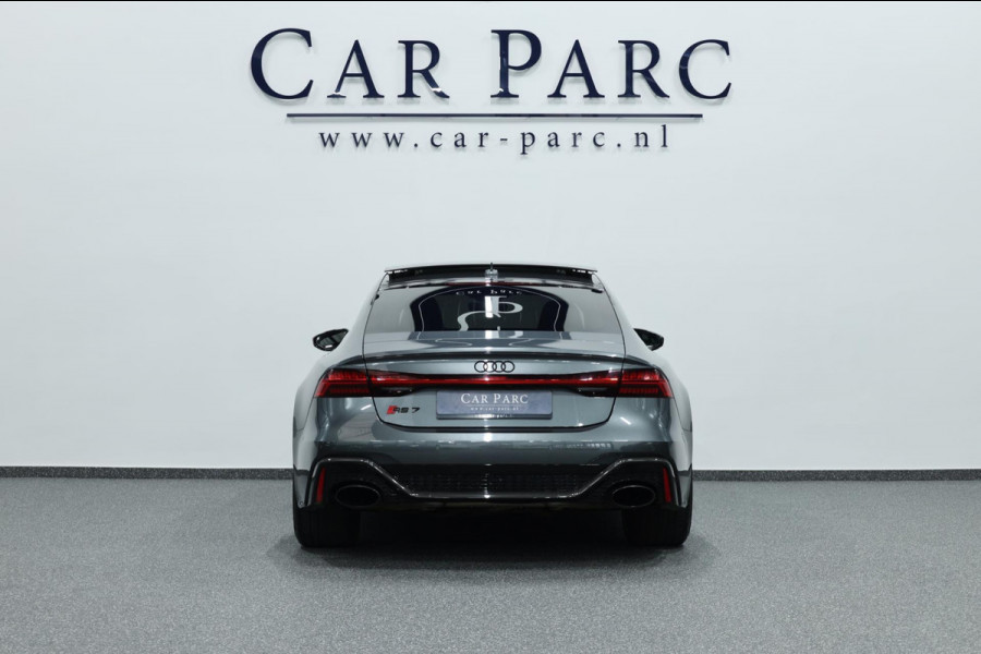 Audi RS7 Sportback 4.0 TFSI quattro 750+-PK KERAMISCH/4-WIEL.B/3D B&O/VIRTUAL/SFEER/PANO/22"LMV/360/LINE/ACC/12 MDN GARANTIE!