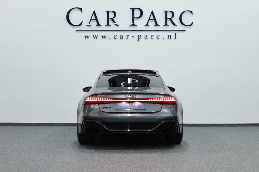 Audi RS7 Sportback 4.0 TFSI quattro 750+-PK KERAMISCH/4-WIEL.B/3D B&O/VIRTUAL/SFEER/PANO/22"LMV/360/LINE/ACC/12 MDN GARANTIE!