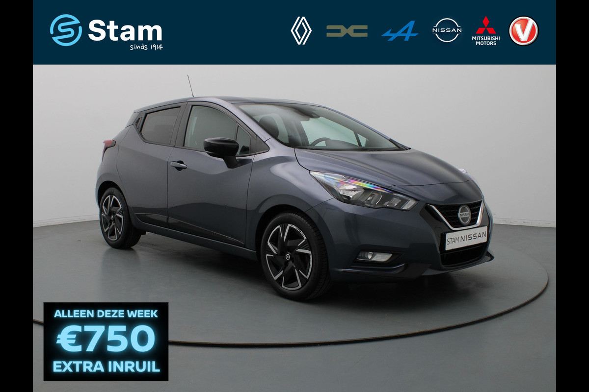 Nissan Micra IG-T 90pk N-Design Xtronic Automaat Airco | Cruise | Carplay | Parkeersens. achter