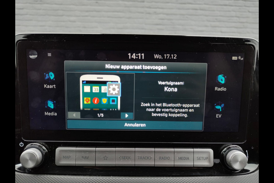 Hyundai Kona EV 64kWh SOH 100% Warmtepomp Adap.Cruise Apple Carplay Android Auto Navi Camera Pdc Fashion Privacy Glas Blind Spot Lane Assist Origineel Nederlandse Auto