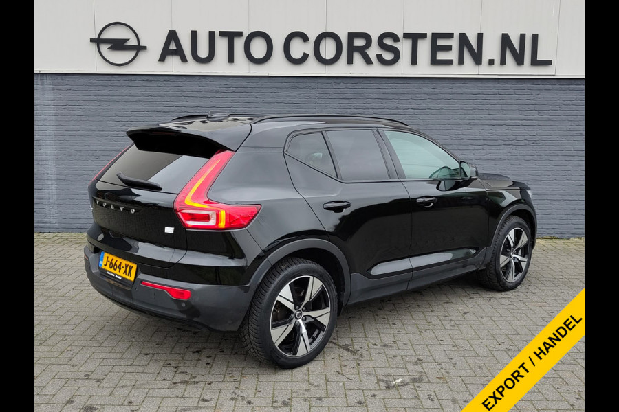 Volvo XC40 Recharge P8 AWD 408pk R-Design SOH 90% Adap.Cruise Navi Ecc Camera Apple Carplay Android Auto Pdc Stoelverwarming Lmv 19" Privacy Glas Google Maps DAB+ Origineel Nederlandse Auto Nieuwprijs  €59.825,- Export - Handel