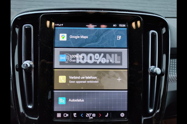 Volvo XC40 Recharge P8 AWD 408pk R-Design SOH 90% Adap.Cruise Navi Ecc Camera Apple Carplay Android Auto Pdc Stoelverwarming Lmv 19" Privacy Glas Google Maps DAB+ Origineel Nederlandse Auto Nieuwprijs  €59.825,- Export - Handel