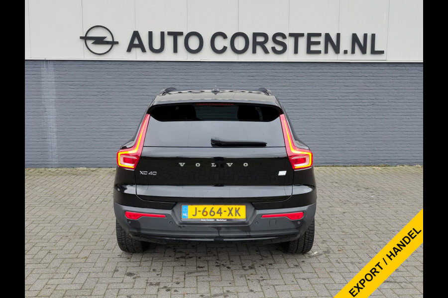 Volvo XC40 Recharge P8 AWD 408pk R-Design SOH 90% Adap.Cruise Navi Ecc Camera Apple Carplay Android Auto Pdc Stoelverwarming Lmv 19" Privacy Glas Google Maps DAB+ Origineel Nederlandse Auto Nieuwprijs  €59.825,- Export - Handel
