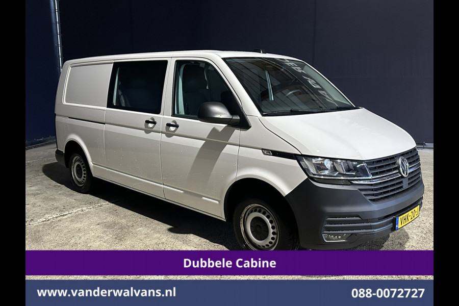 Volkswagen Transporter 2.0 TDI L2H1 Dubbele Cabine Euro6 Airco | 2200kg Trekhaak | Apple Carplay Cruisecontrol, Android Auto, 5-Zits, Parkeersensoren, Achterklep