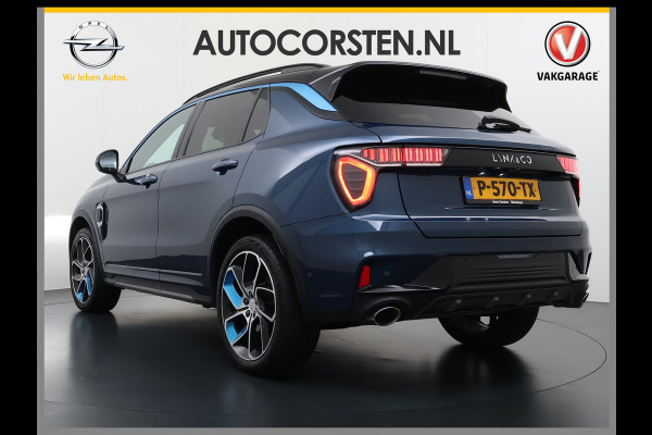 Lynk & Co 01**Gereserveerd** PHEV AUT-7 261pk Pano-Schuifdak Lmv 20" 360°Camera Apple Carplay Android Auto Adap.Cruise Navi Pdc Ecc Keyless Led Plug-In Hybri Elek.Memory.Stoel File assistent Dodehoek detector Elektrisch bedienbare achterklep Rijstrooksensor Wifi Verkeersbord detectie 425Nm koppel 3,7kw laadvermogen  1800kg Trekvermogen 1e Eigenaar Origineel Nederlandse auto!