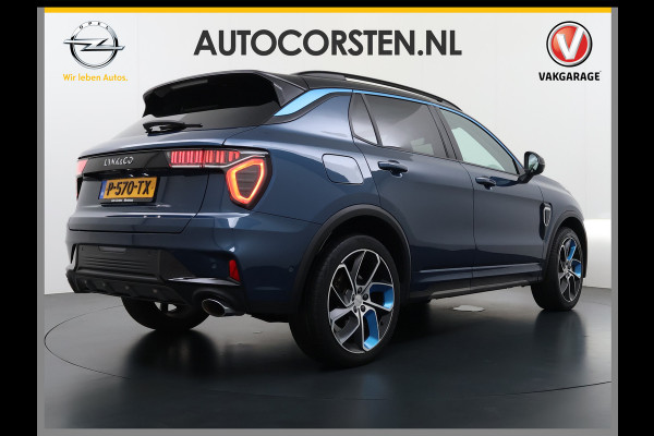Lynk & Co 01**Gereserveerd** PHEV AUT-7 261pk Pano-Schuifdak Lmv 20" 360°Camera Apple Carplay Android Auto Adap.Cruise Navi Pdc Ecc Keyless Led Plug-In Hybri Elek.Memory.Stoel File assistent Dodehoek detector Elektrisch bedienbare achterklep Rijstrooksensor Wifi Verkeersbord detectie 425Nm koppel 3,7kw laadvermogen  1800kg Trekvermogen 1e Eigenaar Origineel Nederlandse auto!