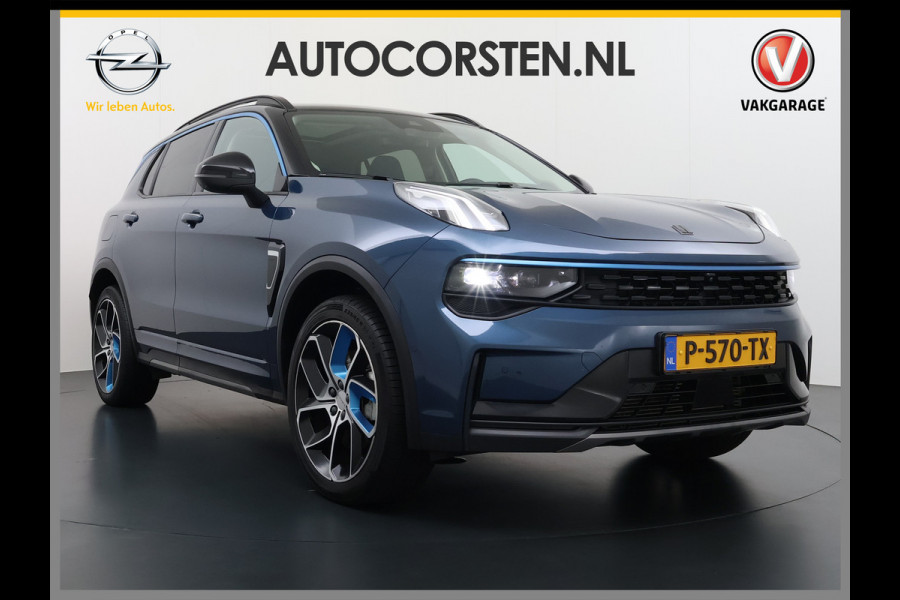 Lynk & Co 01**Gereserveerd** PHEV AUT-7 261pk Pano-Schuifdak Lmv 20" 360°Camera Apple Carplay Android Auto Adap.Cruise Navi Pdc Ecc Keyless Led Plug-In Hybri Elek.Memory.Stoel File assistent Dodehoek detector Elektrisch bedienbare achterklep Rijstrooksensor Wifi Verkeersbord detectie 425Nm koppel 3,7kw laadvermogen  1800kg Trekvermogen 1e Eigenaar Origineel Nederlandse auto!