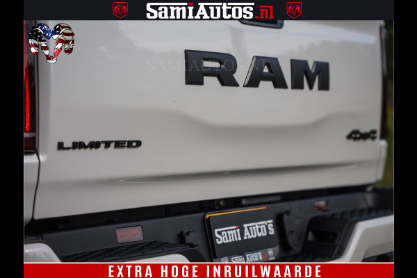 Dodge Ram 1500 Limited Night High Output 540HP 706Nm | Massage + Full Option | De Meest Luxe en Volle Pick-Up in zijn Klasse | Comfortabele Dubbele Cabine met Royale 5 Zitplaatsen | BPM vrij | Nu Leverbaar uit Voorraad | Voorraad Nr 2352 - 7649